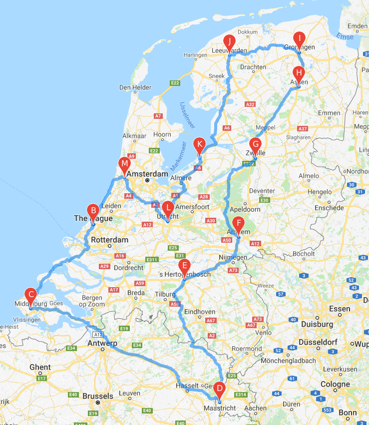 shortest-tour-capital-nl